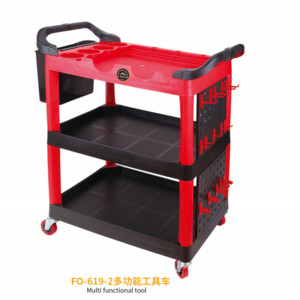 Best Sale Auto Repair Tool Cart 3 Shelf Tool Cart Car Detailing Trolley Detailing Cart