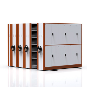 JZD High strength mobile shelving system library furniture compact dense frame library shelving mobile file rack