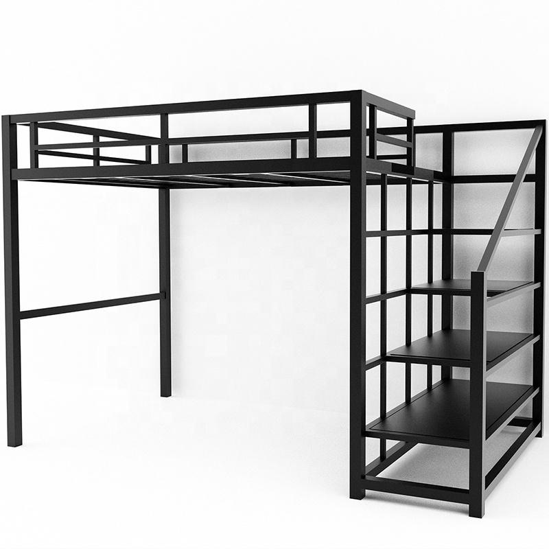 Single Queen King Dorm Adult Student Metal Bed Frame adult Loft bed School Home Hotel Hostel Use Bunk Bed