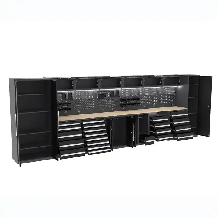 Metal Customized Garage cabinet workshop combination tool cabinet steel workbench tool box  tool storage cabinet for garage