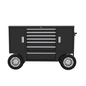 JZD Custom Racing Tool Pit Boxes Wagon Cart Heavy Duty Transport Tool Carts Platform Truck Cart Trolley Truck S