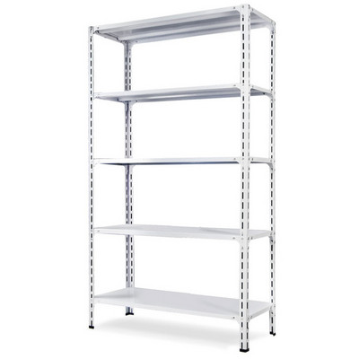 JZD Garage Shelving Shelves Unit Stacking Racks 5 Tiers Boltless Storage Racking For Home Office School Supermarket Garage