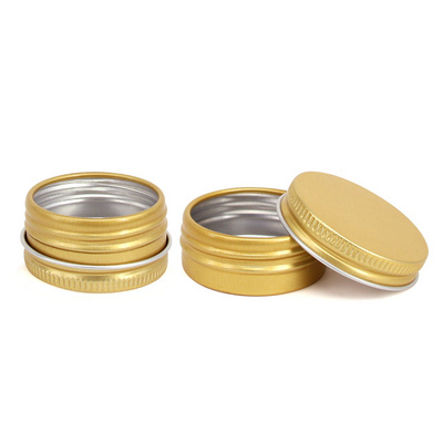 Empty custom Aluminum Tins Cosmetic Packaging round shoe polish jar Lipstick Cosmetic Packaging Tin Can