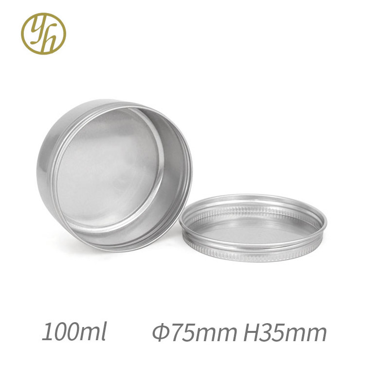 Customized aluminum box multi specification Custom tin box round wholesale Round Cosmetic Sample Metal Container