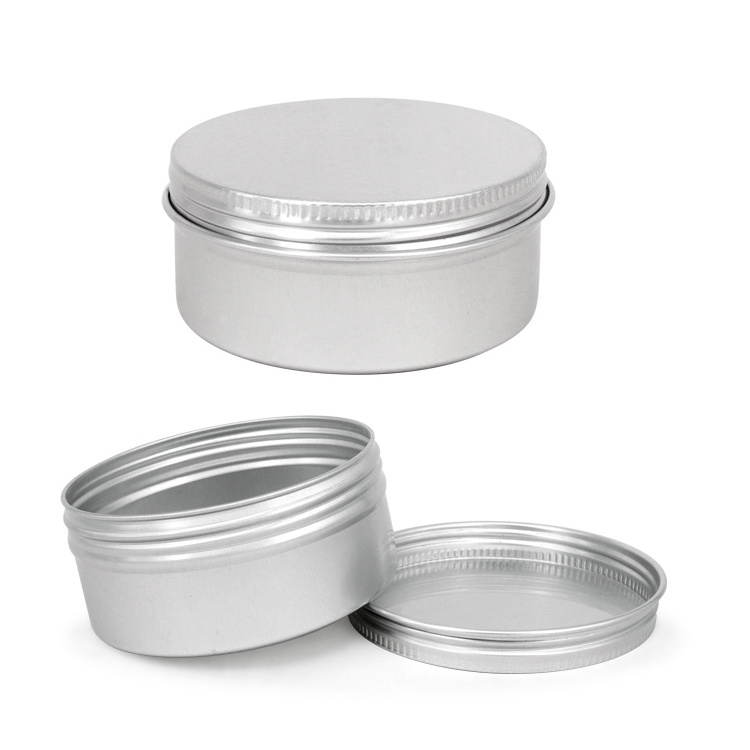 Customized aluminum box multi specification Custom tin box round wholesale Round Cosmetic Sample Metal Container