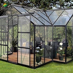 Hot Sale Flower Shop Cafe Metal Cast Iron Gazebo Greenhouse Sunroom For Outside Lounge Garden Yard Park Meeting Dinning Activity