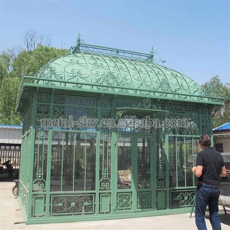 Garden Steel Victorian Prefabricated Conservatory Glass Gazebo