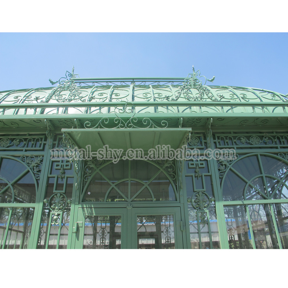 Garden Steel Victorian Prefabricated Conservatory Glass Gazebo