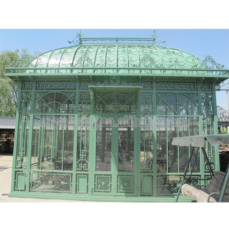 Garden Steel Victorian Prefabricated Conservatory Glass Gazebo