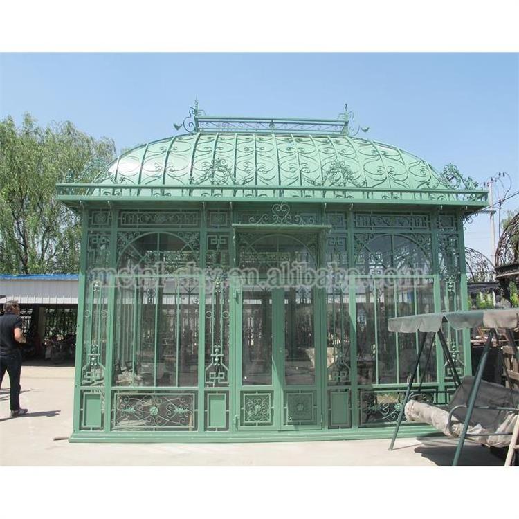 Garden Steel Victorian Prefabricated Conservatory Glass Gazebo