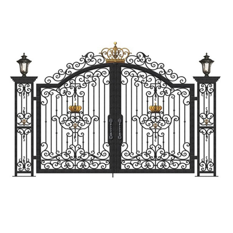 Engineered Luxury Wrought Iron Latest Main Gate Designs