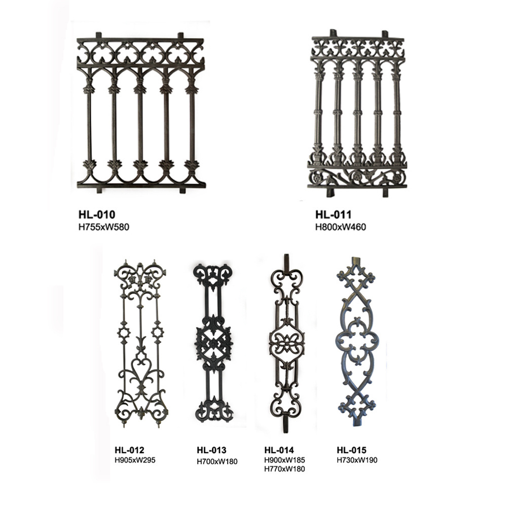 stainless steel decorative metal cast iron stair balusters railings wholesale