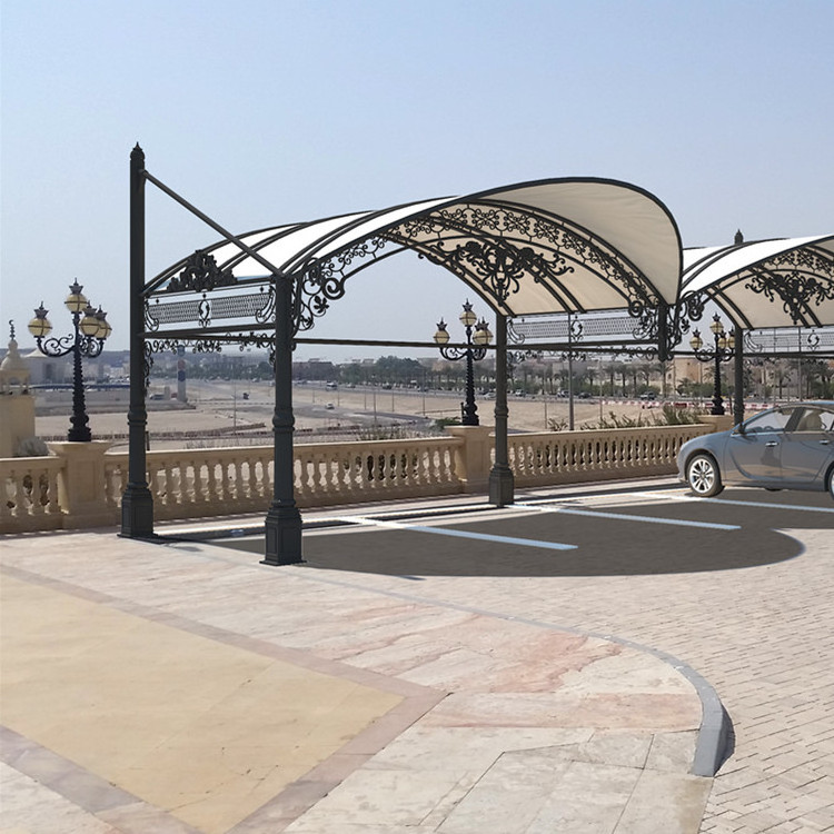 Wrought Iron Car Parking Shade/Car Parking Shed