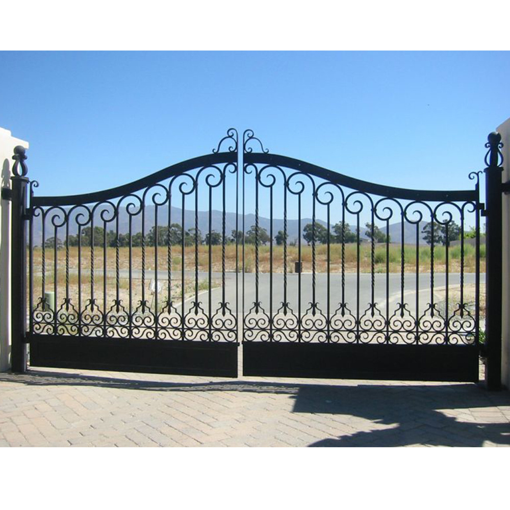 Outdoor Garden Wrought Iron Simple Gate Design for Home