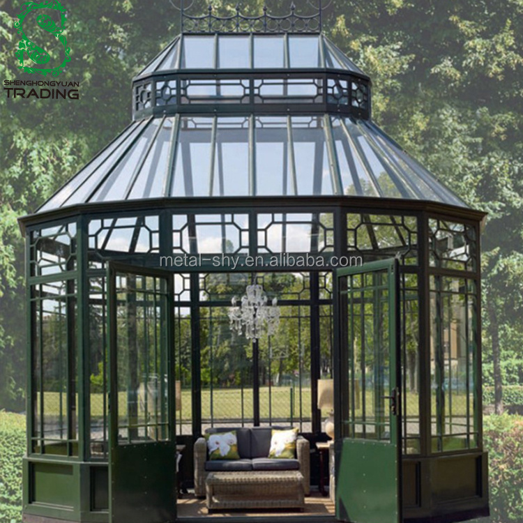 garden wrought iron pavilion, dome gazebo for sale