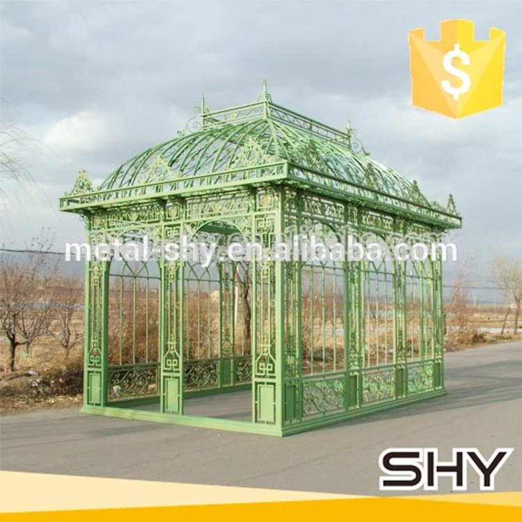 steel green house, galvanized iron gazebo