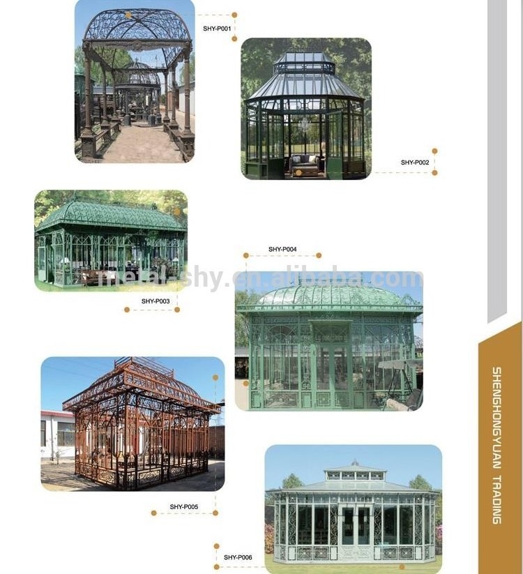 steel green house, galvanized iron gazebo