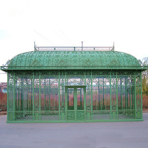 A Outdoor Industrial Venlo Steel Wrought Iron Winter Garden Wedding Pavilions Gazebos Greenhouses Glasshouses Conservatory