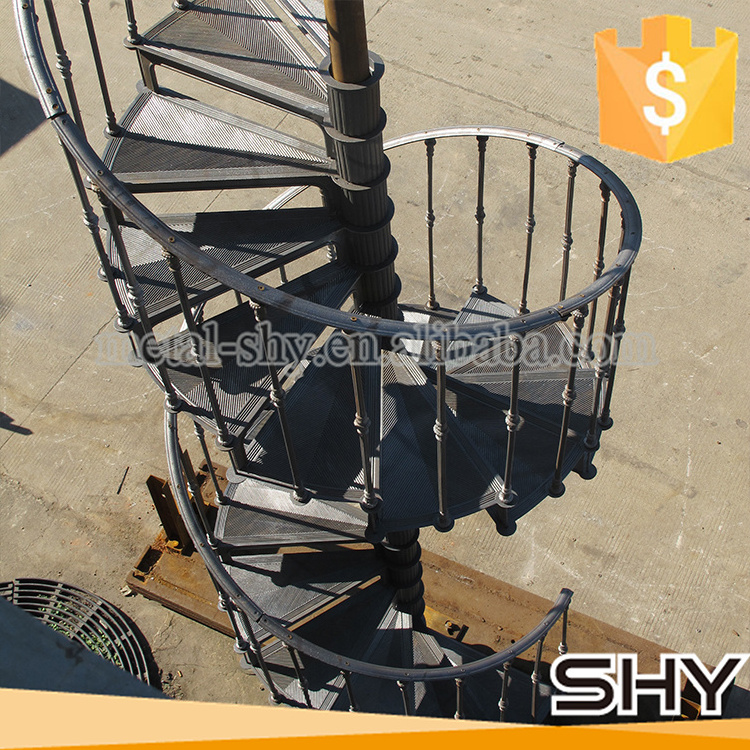 Antique Cast Iron Used Spiral Staircase for Sale