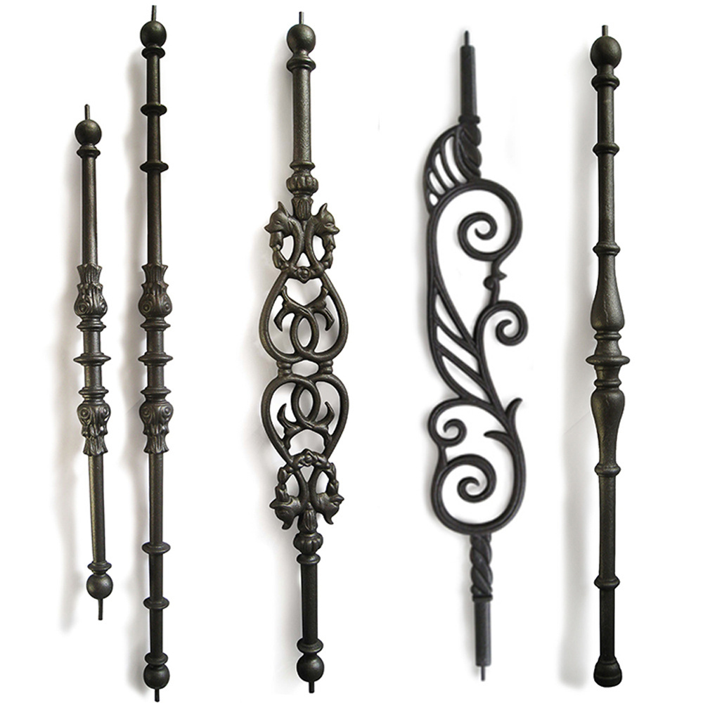 stainless steel decorative metal cast iron stair balusters railings wholesale