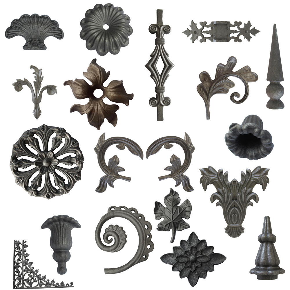 steel gate ornaments Ornamental fence cast steel ornaments