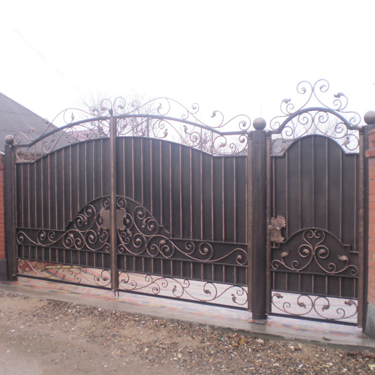 Engineered Luxury Wrought Iron Latest Main Gate Designs