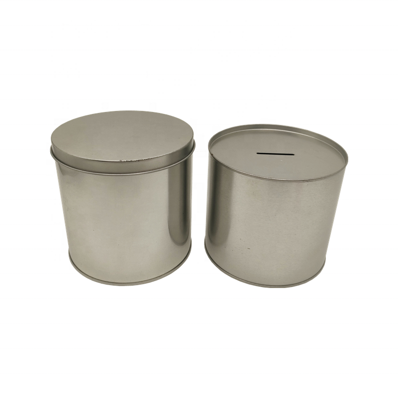 metal coin bank money box round tin can coin bank round tin box