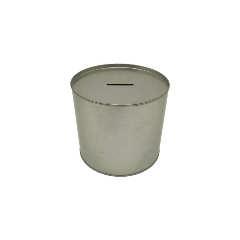 metal coin bank money box round tin can coin bank round tin box