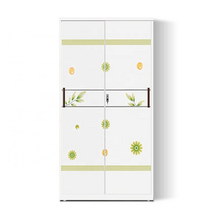 Modern Design Double Door Almirah Metalcese Storage Cabinet Stainless Steel Cupboard For Clothes