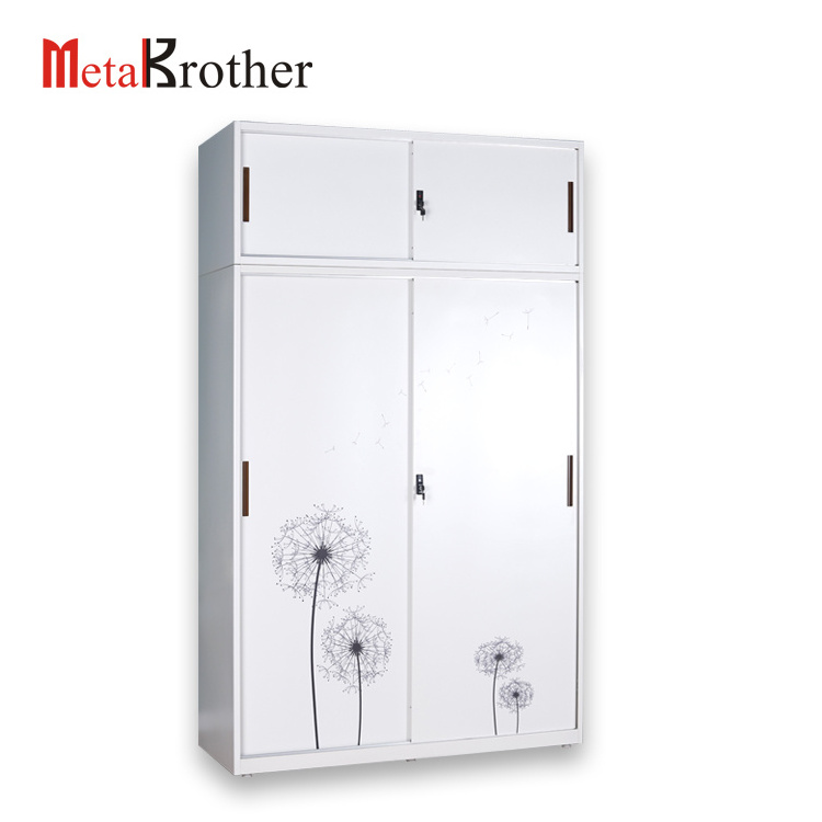 Hot Selling Steel Almirah Wardrobe Steel Wardrobe Bangladesh Cheap steel wardrobe cabinet for bedroom