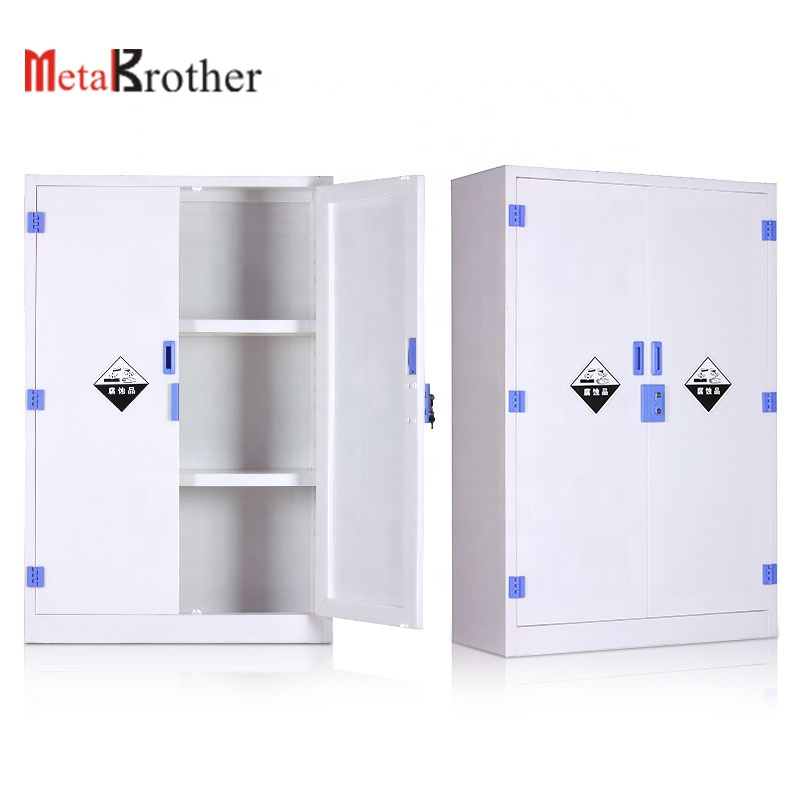 Factory Double Lock PP Medicine Cabinet Acid-Base Cabinet Chemicals Storage Cabinet