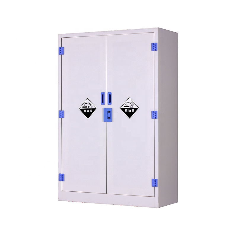 Factory Double Lock PP Medicine Cabinet Acid-Base Cabinet Chemicals Storage Cabinet