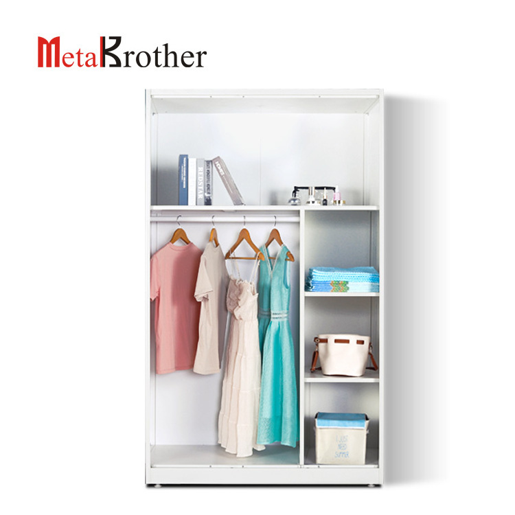 Unique Design Cheap Bedroom Closet Almirah Liron Wardrobe 3 Door Steel Storage Wardrobe