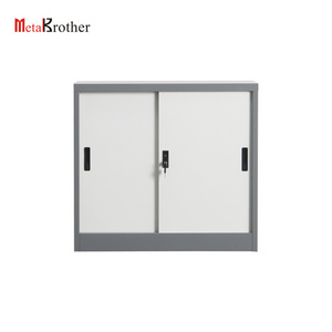 2 Sliding Door Steel Storage File Cabinets Vertical Metal Bookshelf Fireproof Filing Cabinet Luoyang Office Furniture Equipment