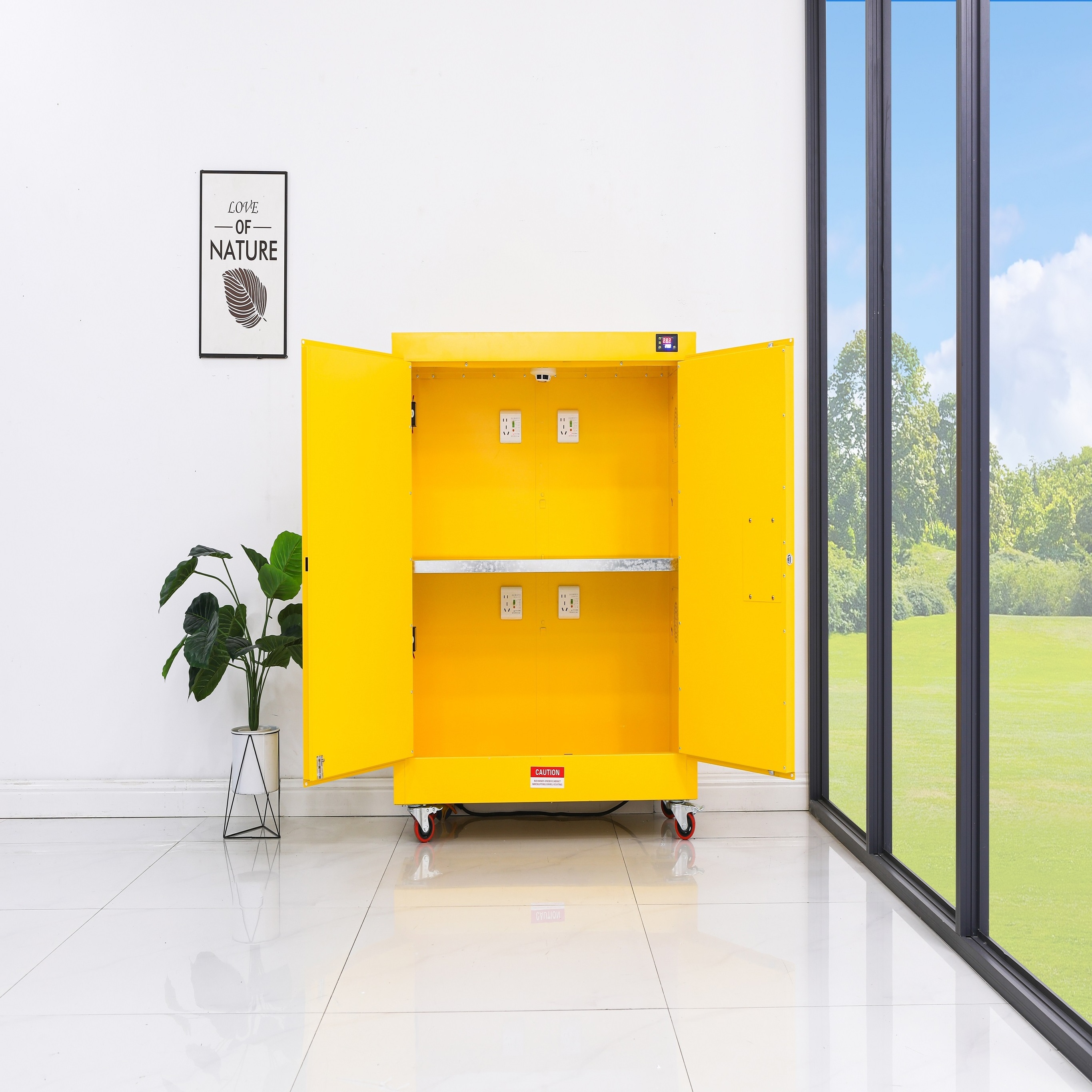 Fire and Explosion Proof US yellow Combustible Safety Storage Cupboard