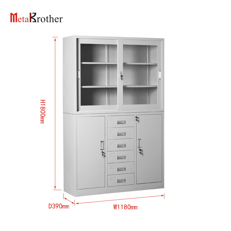 File Cabinet Vertical Steel Display Filing Cabinet Office Home Furniture Fireproof Drawer Filing Cabinets