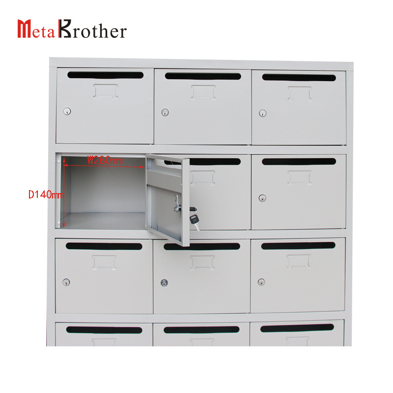 Steel 30 Door Outdoor Mailbox/Apartment Postbox/Metal Office Locking Mailbox For Letters Commercial Mail Box For Sale