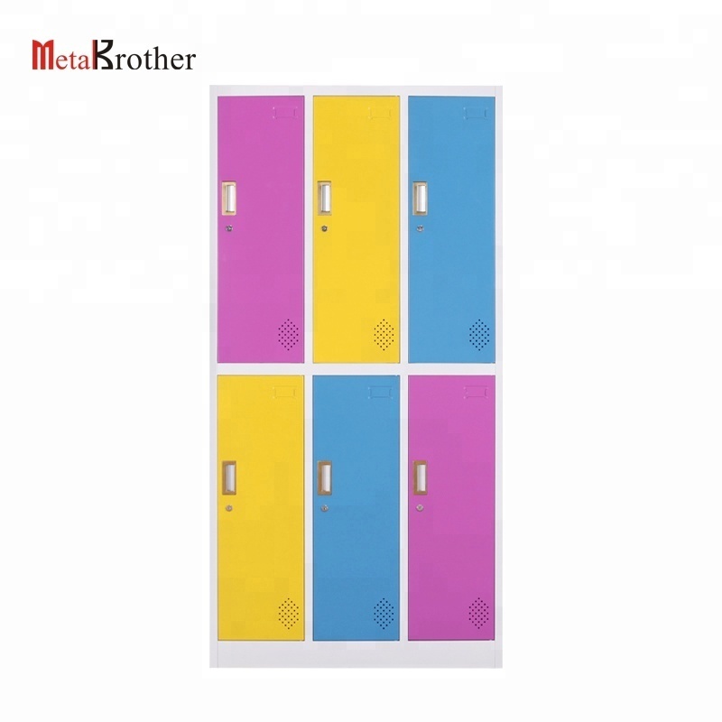 Factory Direct Supply 9 Door Colorful School Locker Gym Locker Beach Locker