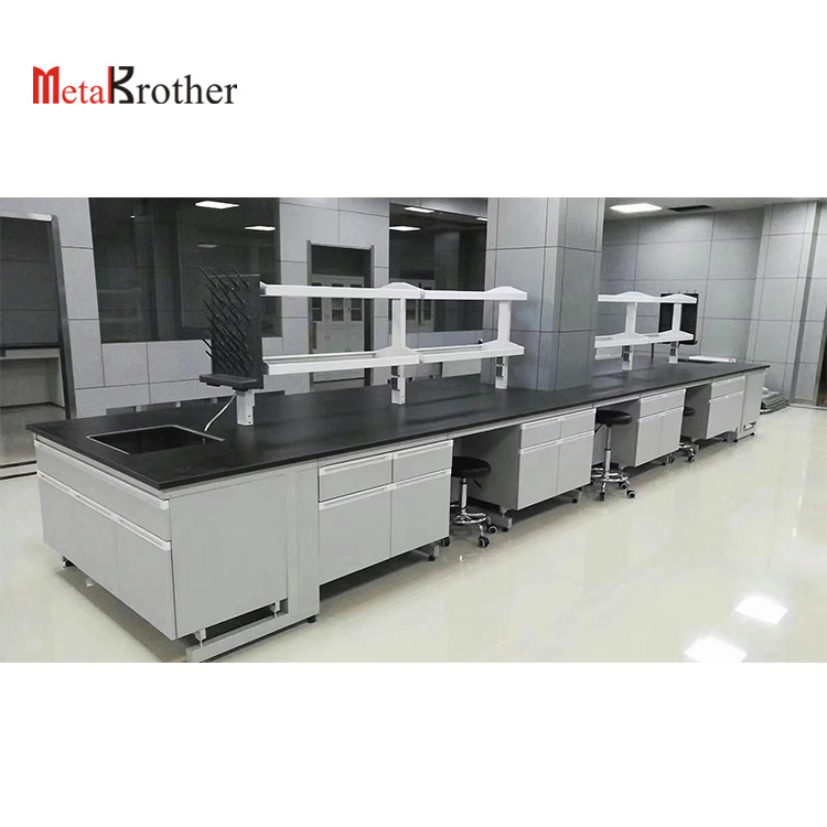 Factory Made Island Bench Dental Cabinet With Sink Laboratory Furniture Workbench