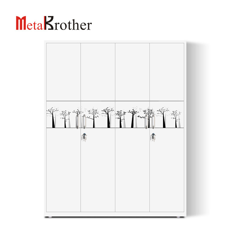 Fashion Multi-functional Home Furniture Portable Clothes Wardrobe Metal Storage Clothes Wardrobe