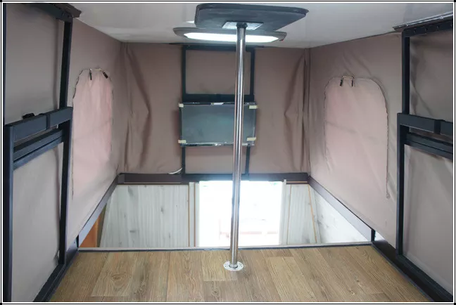 2023 New Customized Simple Pop-up Sliding Flatbed Truck Camper with Tent for Sale