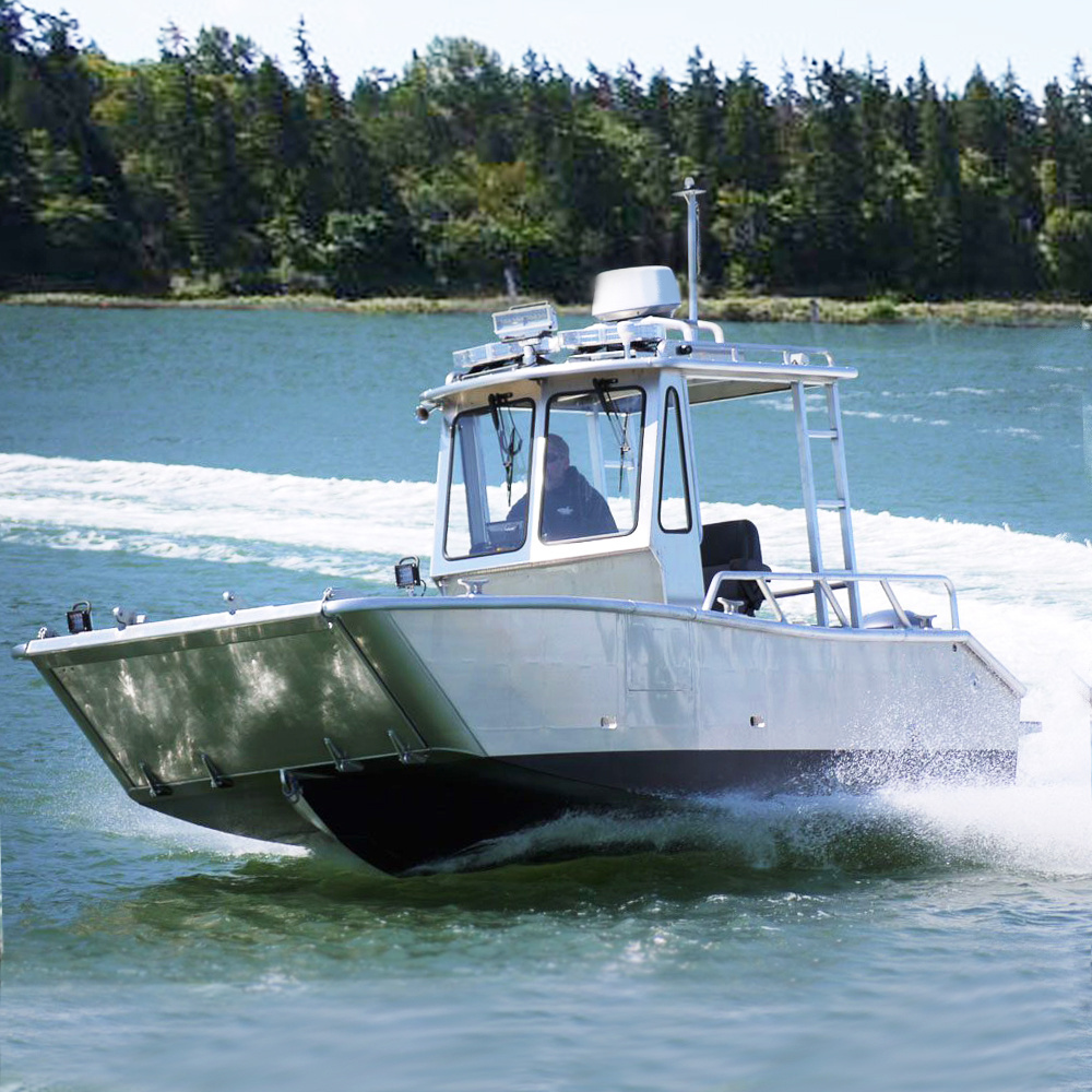 2022 Ecocampor 20ft custom landing craft aluminum work boat with center console high speed boat for sale