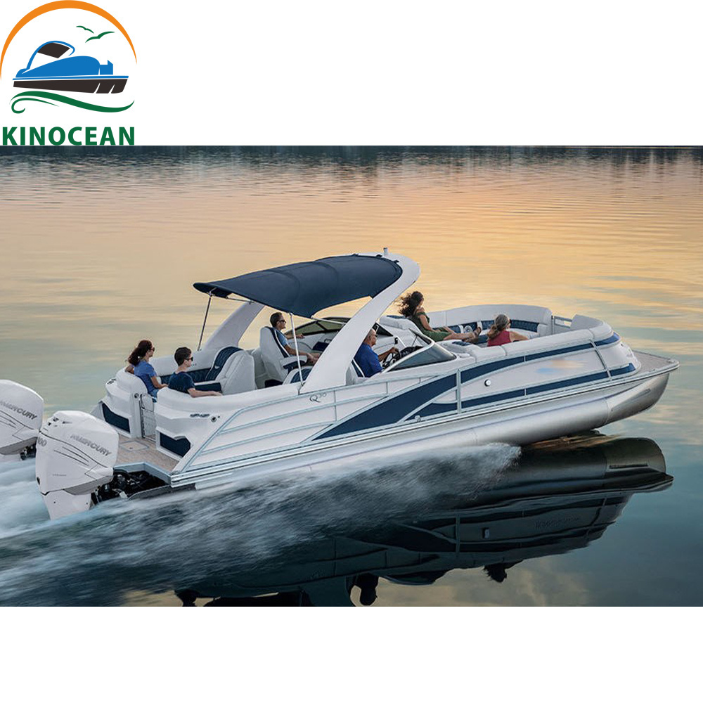 Kinocean 6.5m Quality Yacht Luxury Boat Aluminum Work Pontoon Boat 2023 NEW