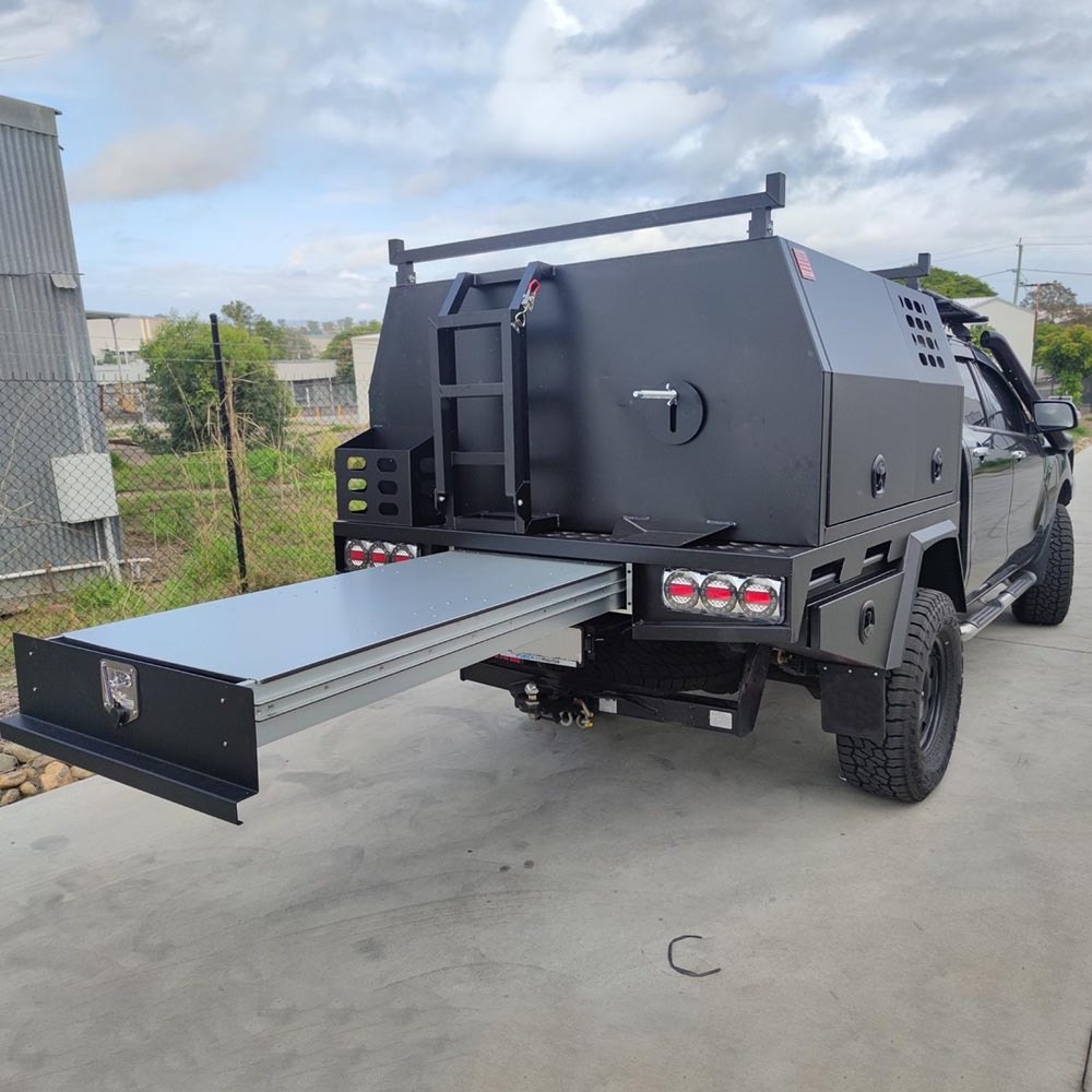 Factory Custom Aluminum Ute Canopy Ute Tool Box Tray And Canopy