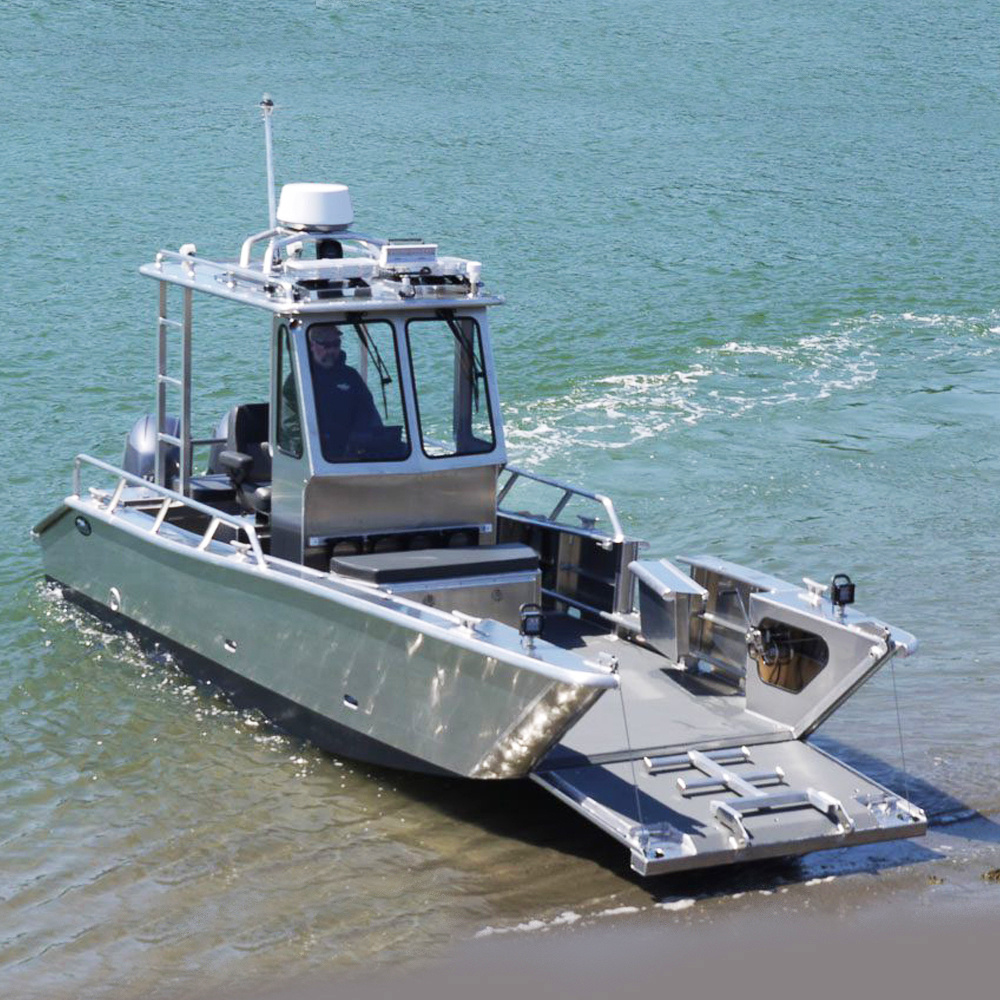 2022 Ecocampor 20ft custom landing craft aluminum work boat with center console high speed boat for sale