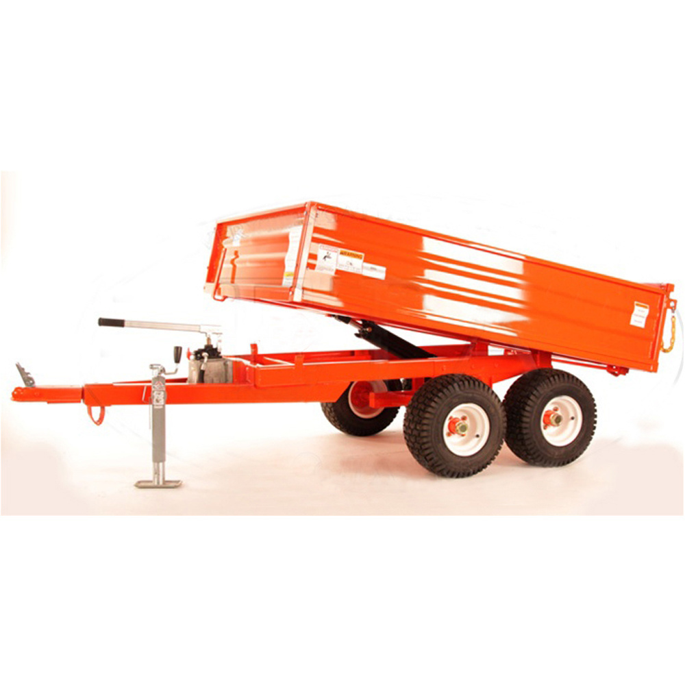 Small Utility 4 Wheel Agricultural Farm Tractor Dump Trailers for sale