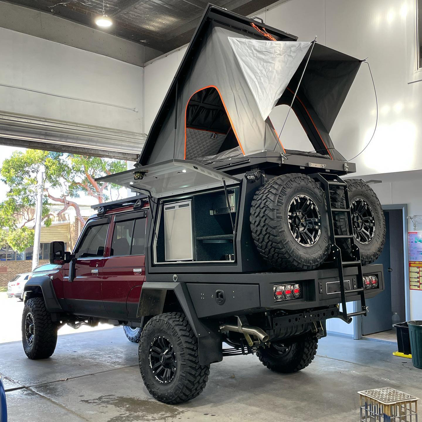 Kindle 4x4 Aluminium Ute Canopy Tool Box With Tent