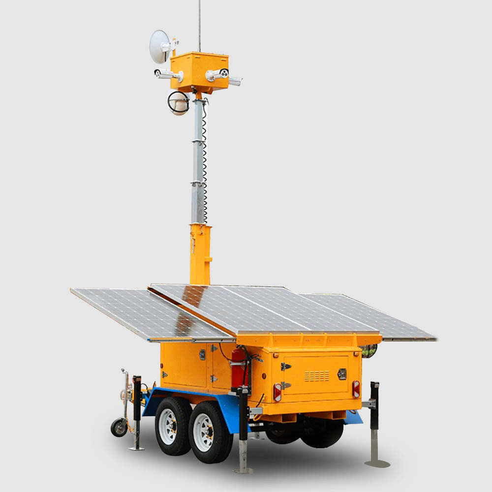 Solar Powered Mobil CCTV Detection Trailer