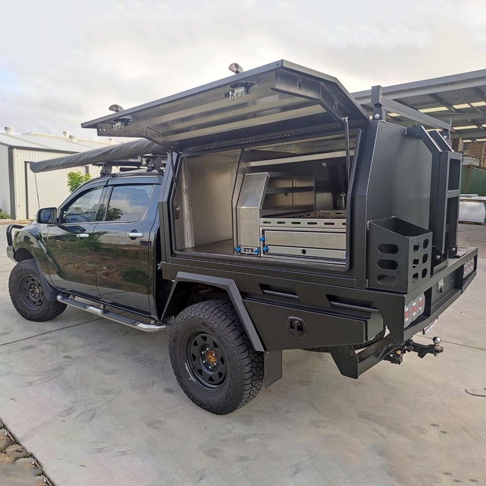 Factory Custom Aluminum Ute Canopy Ute Tool Box Tray And Canopy