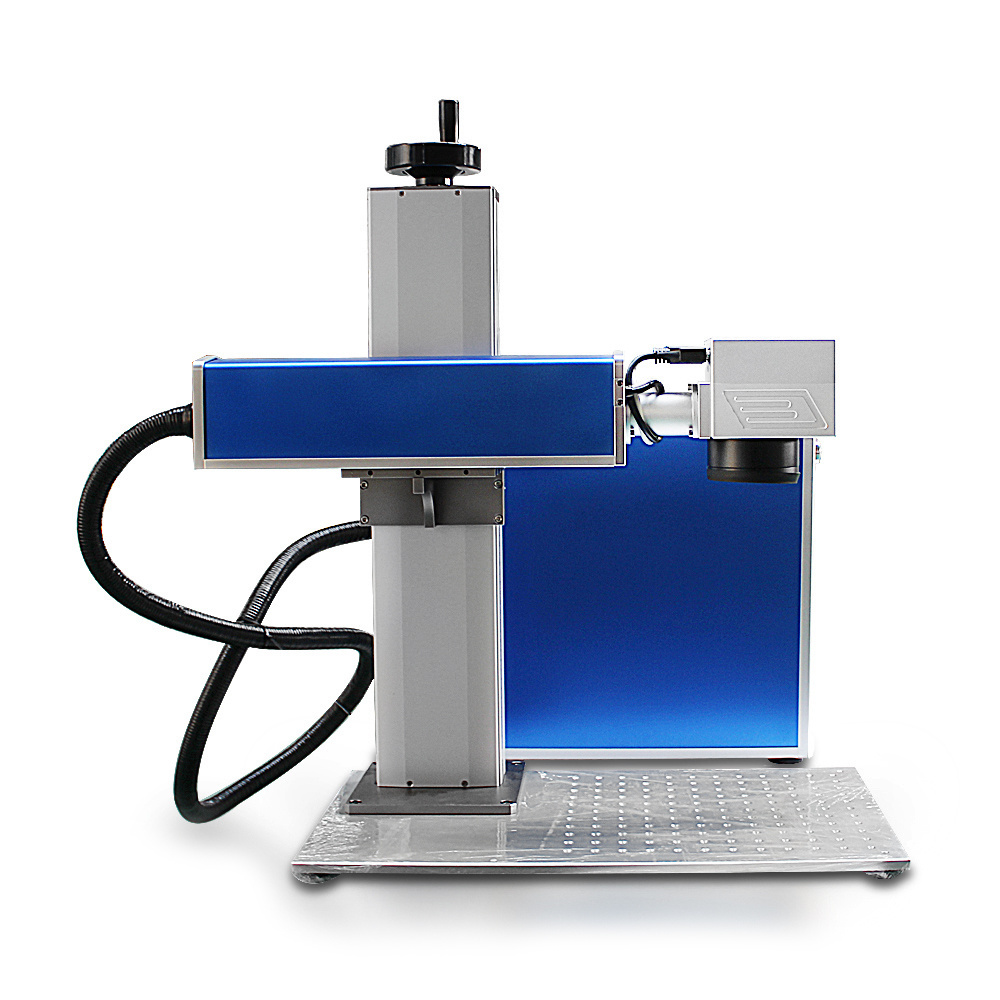 portable Split fiber laser marking engraving machine metal Ring Jewelry Sliver Credit card Stone Leather pendant making machine